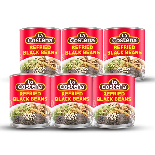 0076397632506 - LA COSTEÑA REFRIED BLACK BEANS 20.5OZ (PACK OF 6), 20.5 OUNCE