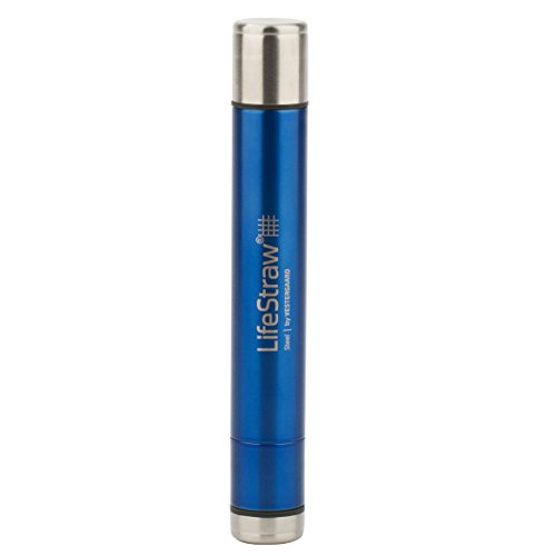 7640144283629 - LIFESTRAW STEEL PERSONAL WATER FILTER WITH TWO-STAGE CARBON FILTRATION