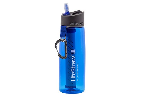 7640144283681 - LIFESTRAW GO WATER BOTTLE 2-STAGE WITH INTEGRATED 1,000 LITER LIFESTRAW FILTER AND ACTIVATED CARBON, BLUE