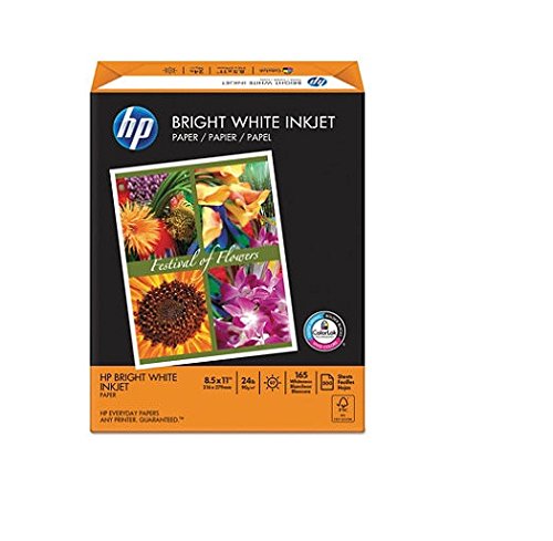 0764025000000 - HP BRIGHT WHITE INK JET, 24LB, 8.5 X 11 INCH, 97 BRIGHT, 500 SHEETS/1 REAM