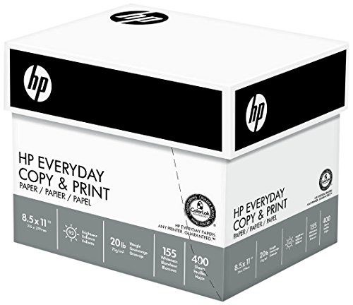 0764025000017 - HP EVERYDAY COPY AND PRINT , 20LB, 8-1/2 X 11., 92 BRIGHT, 2400 SHEETS/6 REAM CASE (200010C)