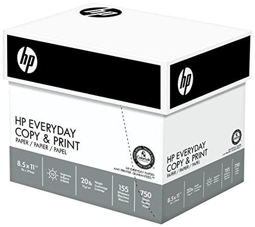 0764025000031 - HP PAPER, EVERYDAY COPY AND PRINT POLY WRAP, 20LB, 8.5 X 11, LETTER, 92 BRIGHT, 3000 SHEETS / 4 BULK REAM CASE (200030C) MADE IN THE USA