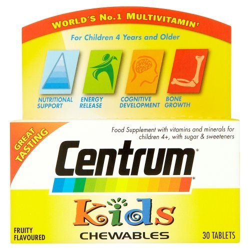 0764050081951 - CENTRUM KIDS FRUITY CHEWABLES MULTIVITAMINS, 30 TABLETS BY CENTRUM