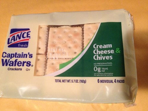 0076410400228 - LANCE CAPTAINS WAFERS CREAM CHEESE AND CHIVES (2PK)