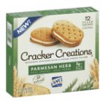 0076410400266 - CRACKER CREATIONS PARMESAN HERB WITH CREAM CHEESE FILLING