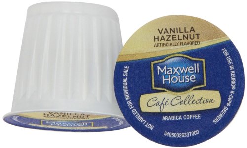 0764130125551 - MAXWELL HOUSE CAFE COLLECTION - K CUPS - VANILLA HAZELNUT (PACK OF 3)