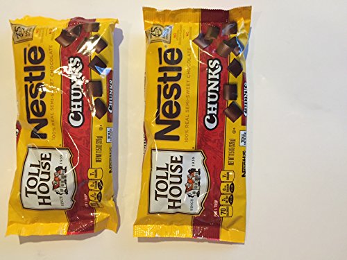 0764130983250 - NESTLE TOLL HOUSE SEMI-SWEET CHOCOLATE CHUNK BAKING, 11.5 OZ (PACK OF TWO)
