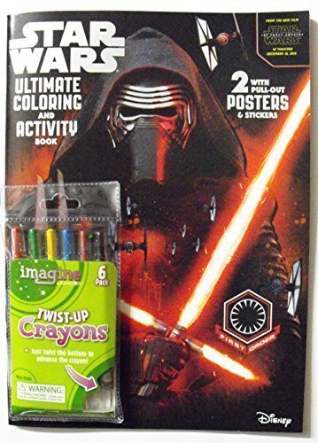 0764210244011 - BUNDLE-CP STAR WARS 32 PAGE COLORING & ACTIVITY BOOK WITH 30 STICKERS & 2 PULL-OUT POSTERS. ONE PACK OF TWIST-UP CRAYONS.