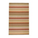 0764262194586 - MYSTIQUE SMALL STRIPED RED CONTEMPORARY RUG SIZE X 5 FT