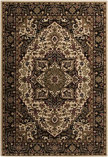 0764262580501 - SURYA RLY5038-233 MACHINE MADE CASUAL ACCENT RUG, 2 BY 3-FEET 3-INCH, BLACK/OLIVE/TAN/BUTTER/BEIGE/BURGUNDY