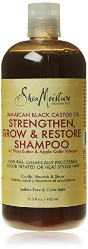 0764302215509 - SHEA MOISTURE JAMAICAN BLACK CASTOR OIL STRENGTHEN, GROW & RESTORE SHAMPOO 16.3OZ