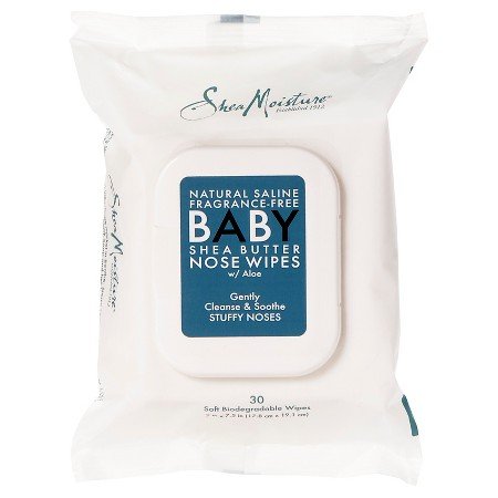0764302901495 - SHEAMOISTURE FRAGRANCE-FREE SHEA BUTTER BABY NOSE WIPES 30 COUNT