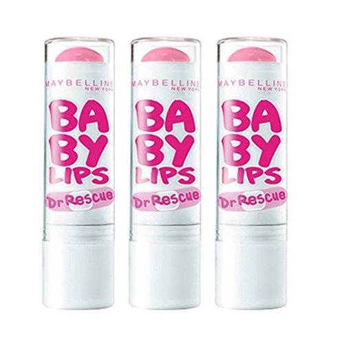 0764442243790 - MAYBELLINE BABY LIPS DR RESCUE MOISTURIZING LIP BALM, PINK ME UP (SET OF 3)