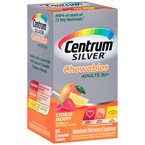0764442320316 - CENTRUM SILVER ADULT MULTIVITAMIN/MULTIMINERAL SUPPLEMENT (CITRUS BERRY FLAVOR, 60-COUNT CHEWABLES, PACK OF 3)