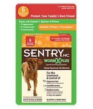 0764527052781 - SENTRY HC WORMX PLUS FOR LARGE DOGS, 6 CHEWABLE TABLETS