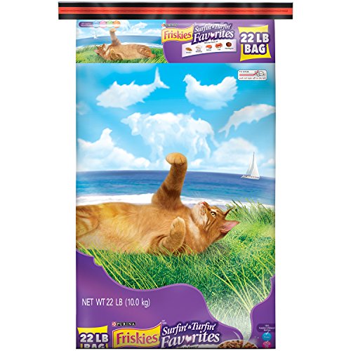 0764527054396 - FRISKIES DRY CAT FOOD, SURFIN' AND TURFIN' FAVORITES, 22-POUND BAG, PACK OF 1