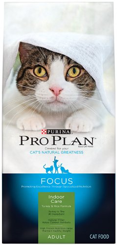 0764527057595 - PURINA PRO PLAN DRY CAT FOOD, FOCUS, ADULT INDOOR CARE TURKEY AND RICE FORMULA, 16-POUND BAG, PACK OF 1