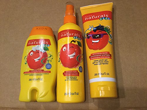 0764753405061 - AVON NATURALS AMAZING APPLE 3 PIECE KID'S HAIR CARE PRODUCTS SET