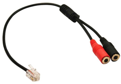 0764966912578 - PC COMPUTER STEREO HEADSET DUAL 3.5MM TO CISCO PHONE RJ9/RJ10 PHONE JACK ADAPTER CONVERTER FOR CISCO IP PHONE 7940 7941 7960 7961 7945 AND MORE