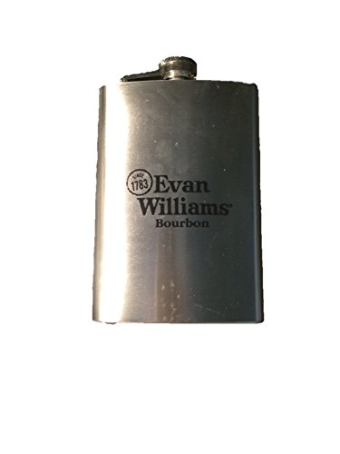 0764966922164 - EVAN WILLIAMS BOURBON STAINLESS STEEL FLASK (8 OZ)