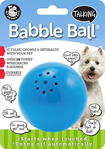 0764999746614 - PET QWERKS TALKING BABBLE BALL DOG TOY
