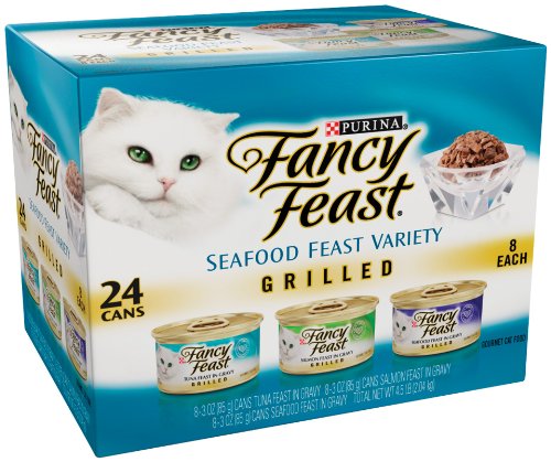0764999807384 - PURINA FANCY FEAST WET CAT FOOD, GRILLED, SEAFOOD FEAST VARIETY PACK, 3-OUNCE CAN, PACK OF 24