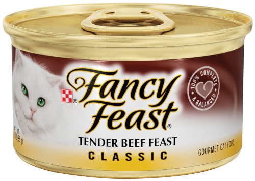 0764999807476 - PURINA FANCY FEAST WET CAT FOOD, CLASSIC ,TENDER BEEF FEAST, 3-OUNCE CAN, PACK OF 24