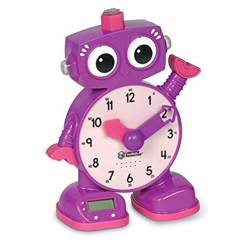 0765023723854 - LEARNING RESOURCES TOCK THE LEARNING CLOCK, AMAZON EXCLUSIVE, EDUCATIONAL TALKING CLOCK, AGES 3+, PURPLE
