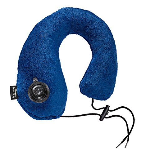 0765155509418 - BUCKY EASY TO USE, COMPACT, TRAVEL ACCESSORY GUSTO INFLATABLE TRAVEL PILLOW - NAVY