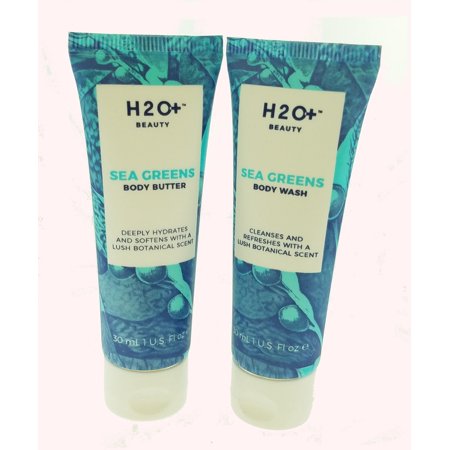 0765756940894 - H2O+ BEAUTY SEA GREENS BODY WASH AND BODY AND BODY BUTTER SET