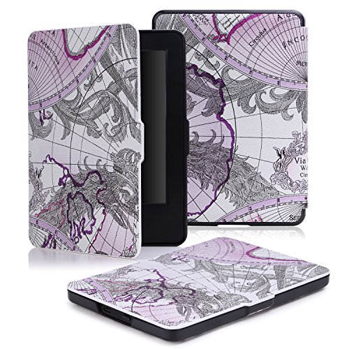 0765857005430 - MOKO CASE FOR AMAZON KINDLE 7TH GEN - ULTRA LIGHTWEIGHT SHELL CASE STAND COVER CASE FOR AMAZON KINDLE 2014 ( 7TH GENERATION ), MAP D