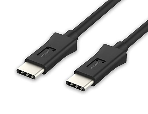 0765857014647 - MOKO TYPE-C TO TYPE-C CABLE, REVERSIBLE DESIGN TYPE C USB-C MALE TO TYPE C USB-C MALE DATA TRANSFERRING CABLE FOR APPLE NEW MACBOOK 12 INCH, GOOGLE CHROMEBOOK PIXEL 2015 LAPTOP (3FT/0.9M), BLACK