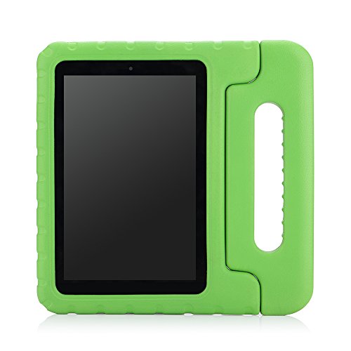 0765857016030 - MOKO CASE FOR FIRE HD 7 2014 - KIDS SHOCK PROOF CONVERTIBLE HANDLE LIGHT WEIGHT PROTECTIVE STAND COVER FOR AMAZON KINDLE FIRE HD 7 INCH 4TH GENERATION TABLET (NOT FITS FIRE 7 2015 RELEASE), GREEN
