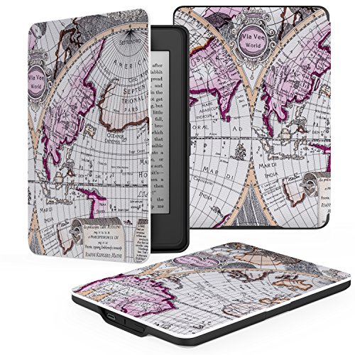 0765857023359 - MOKO KINDLE PAPERWHITE CASE, PREMIUM THINNEST AND LIGHTEST LEATHER COVER WITH AUTO WAKE / SLEEP FOR AMAZON ALL-NEW KINDLE PAPERWHITE (FITS ALL 2012, 2013 AND 2015 VERSIONS), MAP A
