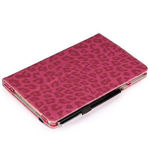 0765857038933 - MOKO AMAZON KINDLE FIRE HD 7 2014 CASE - SLIM FOLDING COVER CASE FOR AMAZON KINDLE FIRE HD 7 INCH 4TH GENERATION TABLET, LEOPARD RED (WITH SMART COVER AUTO WAKE / SLEEP)
