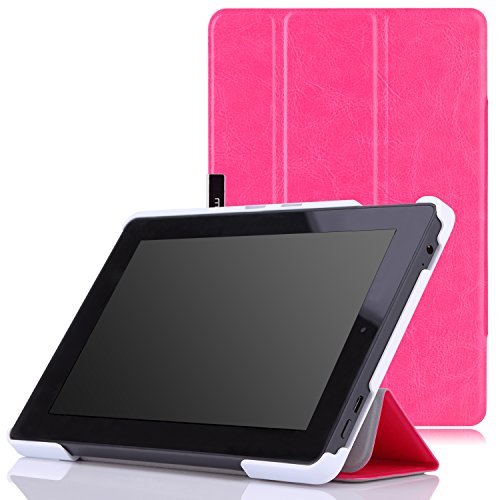 0765857039121 - MOKO CASE FOR FIRE HD 7 2014 - SLIM LIGHTWEIGHT SMART-SHELL COVER WITH AUTO WAKE / SLEEP FOR AMAZON KINDLE FIRE HD 7 INCH 4TH GENERATION TABLET (NOT FITS HD 7 2015), FM MAGENTA