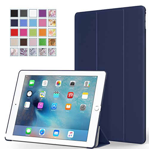 0765857054018 - IPAD PRO CASE - MOKO ULTRA SLIM LIGHTWEIGHT SMART-SHELL STAND COVER WITH AUTO WAKE / SLEEP FOR APPLE IPAD PRO 12.9 INCH IOS 9 2015 RELEASE TABLET, INDIGO