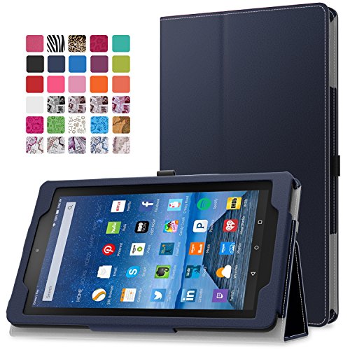 0765857069470 - FIRE 7 2015 CASE - MOKO SLIM FOLDING COVER FOR AMAZON FIRE TABLET (7 INCH DISPLAY - 5TH GENERATION, 2015 RELEASE ONLY), INDIGO