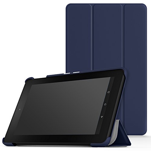 0765857069661 - MOKO CASE FOR FIRE 7 2015 - ULTRA LIGHTWEIGHT SLIM-SHELL STAND COVER FOR AMAZON FIRE TABLET (7 INCH DISPLAY - 5TH GENERATION, 2015 RELEASE ONLY), INDIGO