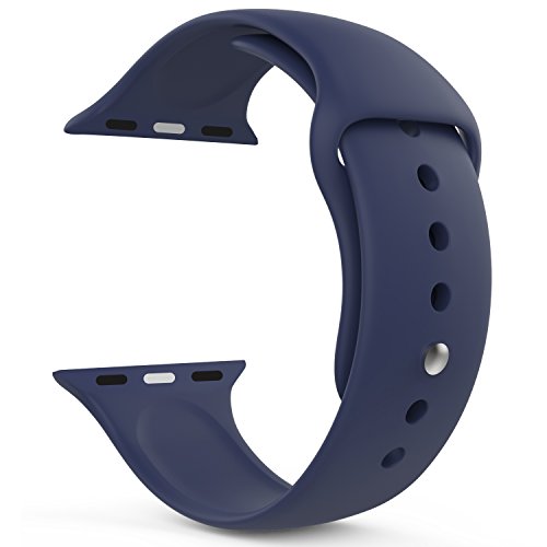 0765857086972 - MOKO APPLE WATCH BAND SERIES 1 SERIES 2, SOFT SILICONE REPLACEMENT SPORTS BAND FOR 42MM APPLE WATCH 2015 & 2016 ALL MODELS, MIDNIGHT BLUE (NOT FIT 38MM VERSIONS)