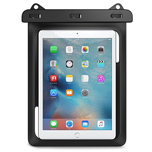 0765857095370 - UNIVERSAL WATERPROOF CASE, MOKO DRY BAG FOR OUTDOOR ACTIVITIES, FITS IPAD PRO 9.7, IPAD AIR / AIR 2, IPAD 2 / 3 / 4, TAB A 9.7 / TAB S2 9.7 / TAB E 9.6 AND OTHER TABLETS UP TO 10 INCH, BLACK