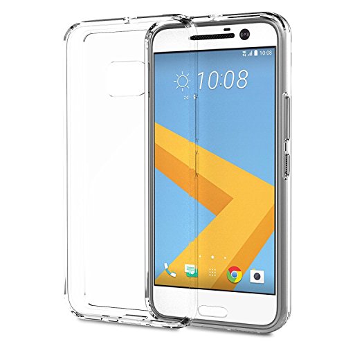 0765857102412 - HTC 10 CASE - MOKO ADVANCED HALO SERIES BACK COVER WITH TPU CUSHION TECHNOLOGY CORNERS + CLEAR PANEL FOR HTC 10 5.2 INCH SMARTPHONE 2016 RELEASE, CRYSTAL CLEAR