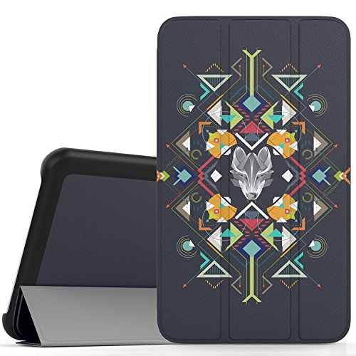 0765857104379 - MOKO SAMSUNG GALAXY TAB A 7.0 CASE - ULTRA LIGHTWEIGHT SLIM-SHELL STAND COVER CASE FOR SAMSUNG GALAXY TAB A 7.0 INCH TABLET 2016 RELEASE(SM-T280 / SM-T285), WOLF TOTEM