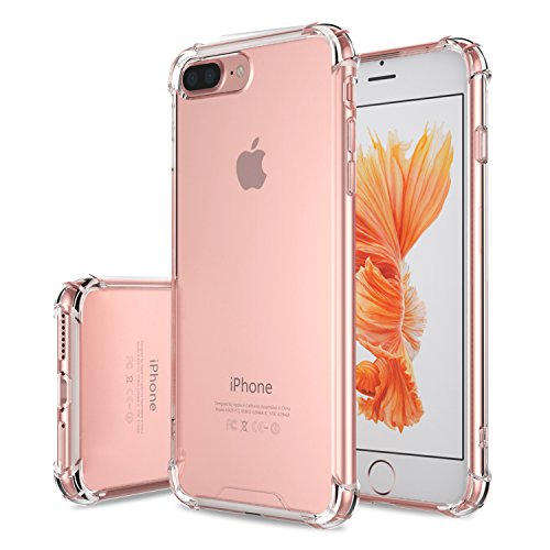 0765857107462 - IPHONE 7 PLUS CASE - MOKO ADVANCED SHOCK-ABSORBENT SCRATCH-RESISTANT COVER CASE WITH TRANSPARENT HARD PC BACK PLATE AND FLEXIBLE TPU GEL BUMPER FOR APPLE IPHONE 7 PLUS 5.5 2016 RELEASE, CRYSTAL CLEAR