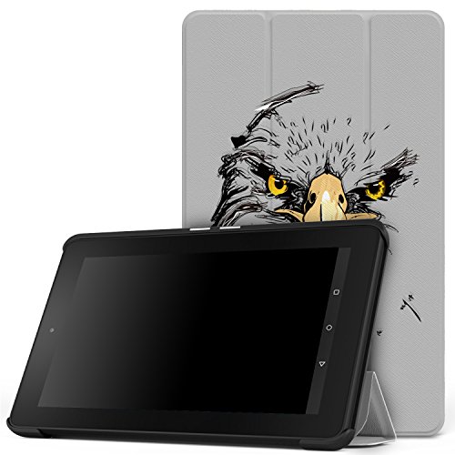 0765857108094 - MOKO CASE FOR FIRE 7 2015 - ULTRA LIGHTWEIGHT SLIM-SHELL STAND COVER FOR AMAZON FIRE TABLET (7 INCH DISPLAY - 5TH GENERATION, 2015 RELEASE ONLY), EAGLE