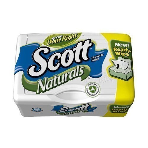 0765857711867 - SCOTT NATURALS WITH ALOE VERA FLUSHABLE MOIST WIPES, 51CT (PACK OF 2)