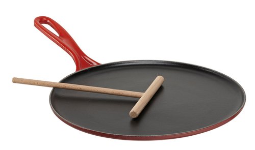 7661459755922 - LE CREUSET ENAMELED CAST-IRON 10-2/3-INCH CREPE PAN, CERISE (CHERRY RED)