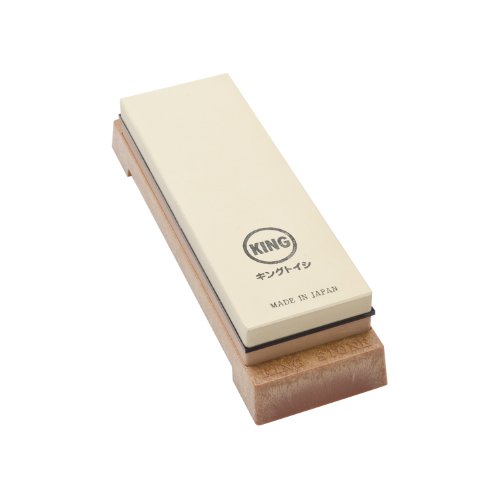 7661459773216 - KING TWO SIDED SHARPENING STONE WITH BASE - #1000 & #6000