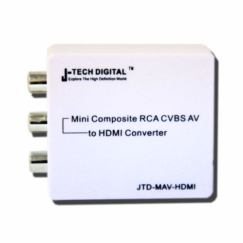 0766150284805 - J-TECH DIGITAL JTD-MAV-HDMI MINI COMPOSITE RCA CVBS AV TO HDMI CONVERTER WITH UPSCALE TO 720P, 1080P720P 1080P