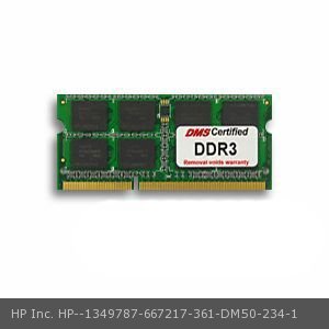 0766168544083 - DMS COMPATIBLE/REPLACEMENT FOR HP INC. 667217-361 PAVILION DV6-6090SF 8GB DMS CERTIFIED MEMORY 204 PIN DDR3-1600 PC3-12800 1024X64 CL11 1.5V SODIMM - DMS